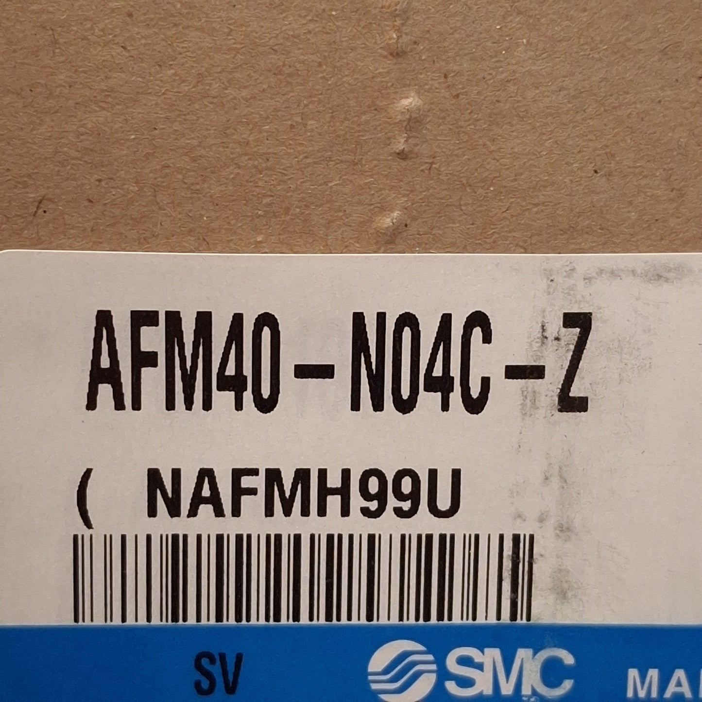 Used SMC AFM40-N04C-Z Mist Separator, 0.3µm Filter, 150PSI, 1/2NPT, ø3/8in P2C Drain
