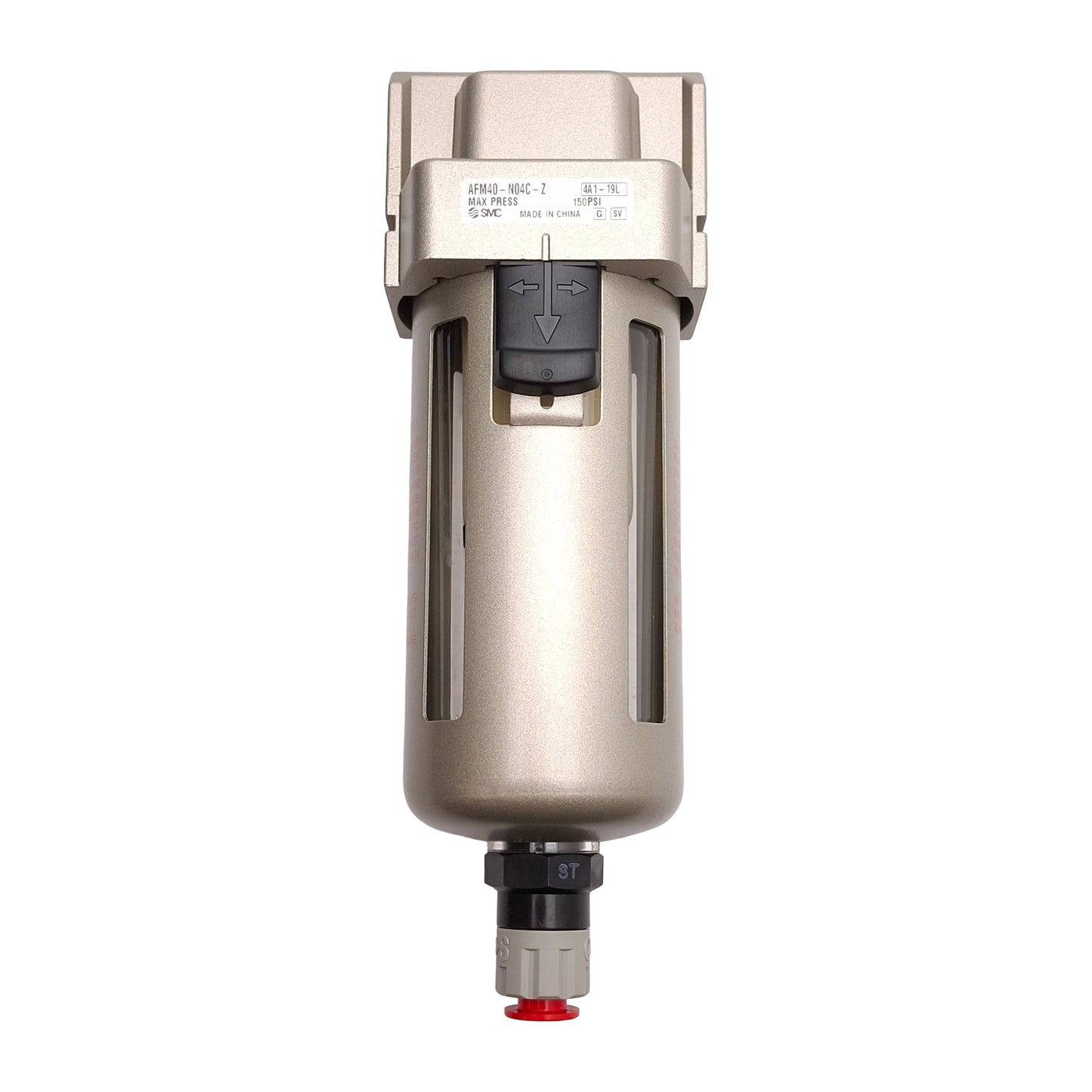 Used SMC AFM40-N04C-Z Mist Separator, 0.3µm Filter, 150PSI, 1/2NPT, ø3/8in P2C Drain