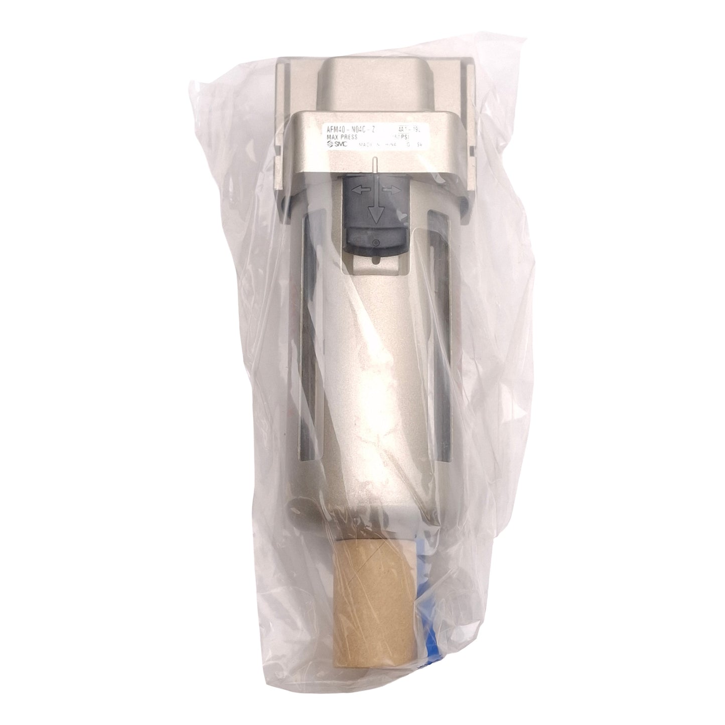 Used SMC AFM40-N04C-Z Mist Separator, 0.3µm Filter, 150PSI, 1/2NPT, ø3/8in P2C Drain