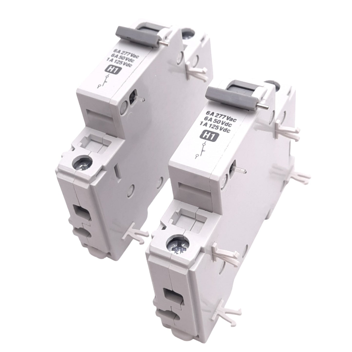 Used Lot of 2 Allen Bradley 1492-ACBH1 Auxiliary Circuit Breakers, 1-Pole, 1A 125VDC
