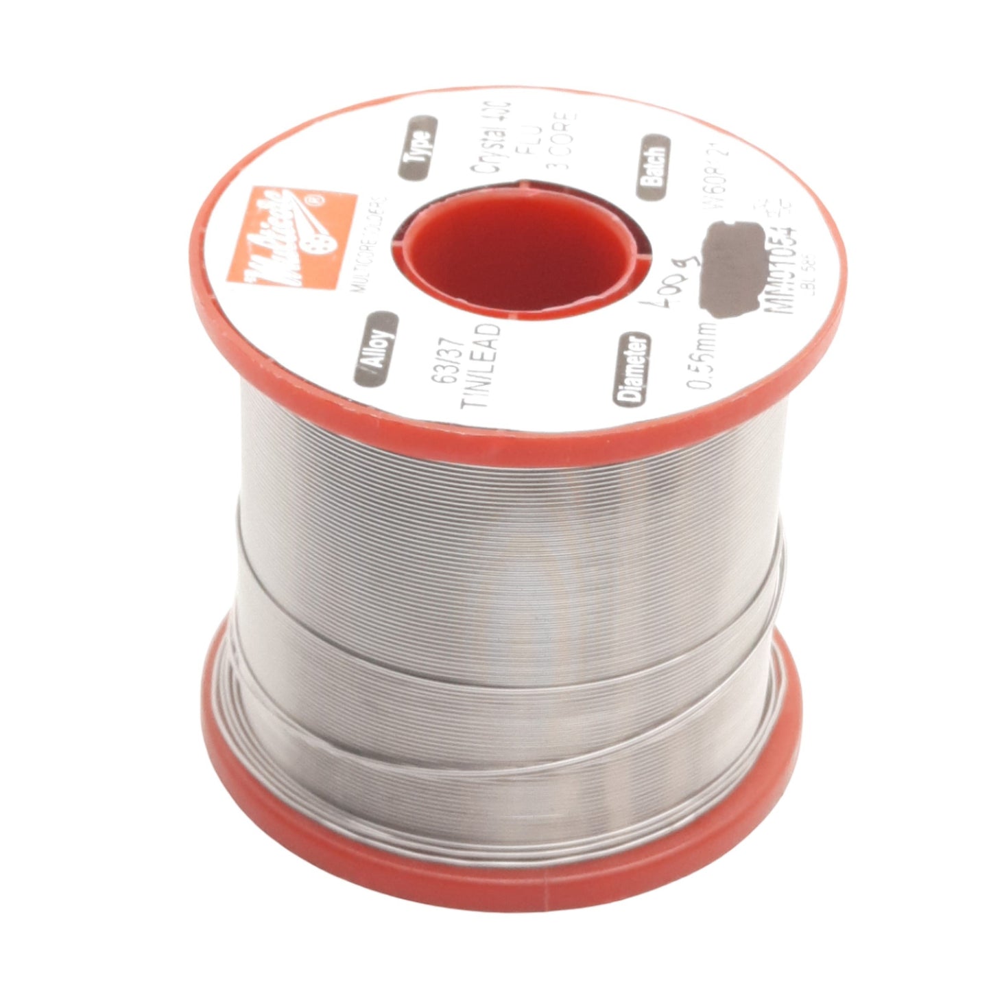 Used Multicore MM01054 No Clean Core Solder, Sn63/Pb37 0.022" /0.56mm, 400grams