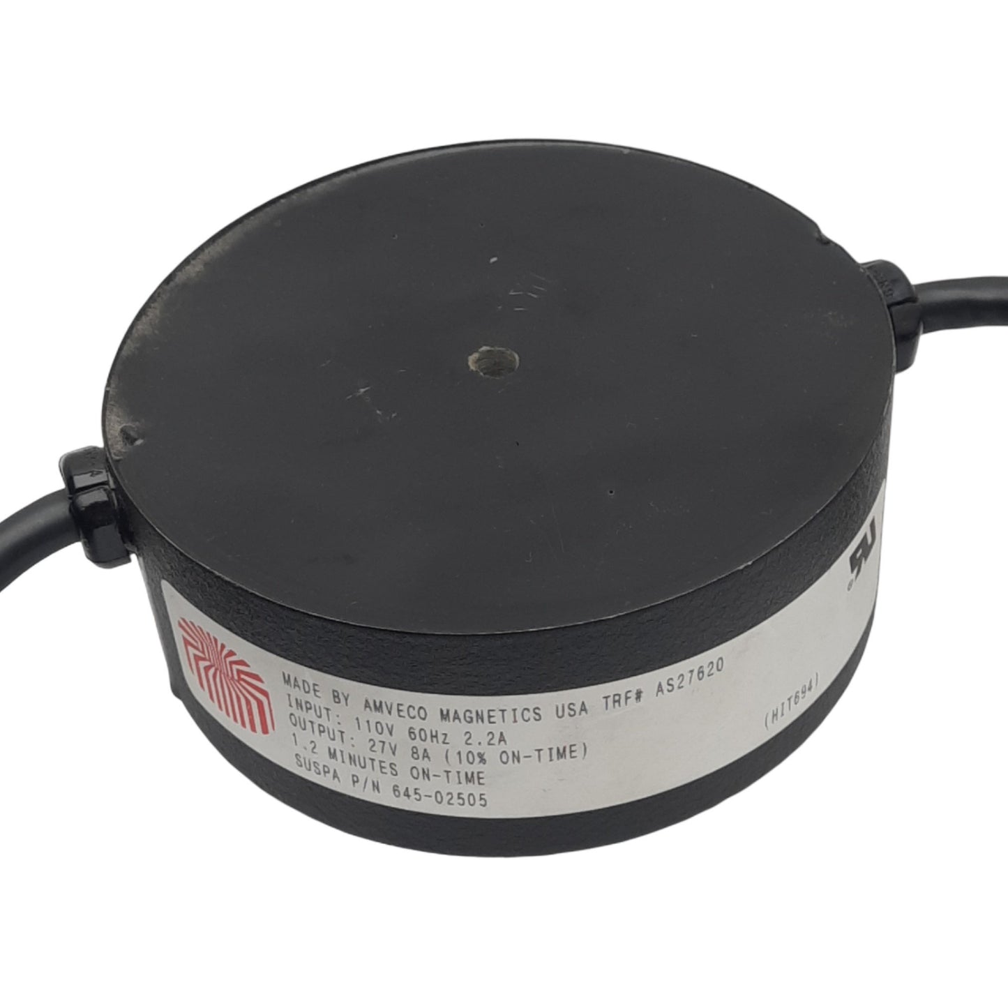 Used Suspa Amveco 645-02505 Power Supply, 110VAC 2.2A Input, 27VDC 8A Output