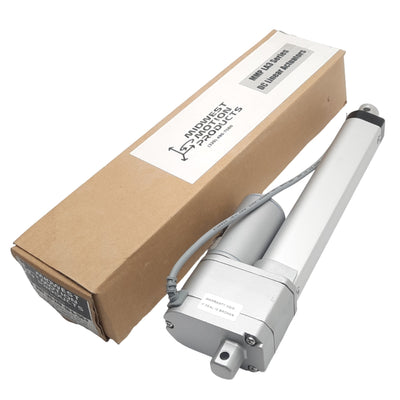 New Midwest Motion MMP LA3-24V-40-A-150-P Linear Actuator, 6in Stroke, 24VDC