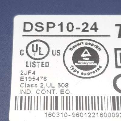 New TDK-Lambda DSP10-24 Power Supply, 100-240VAC In, 24VDC 10W Out, DIN Rail
