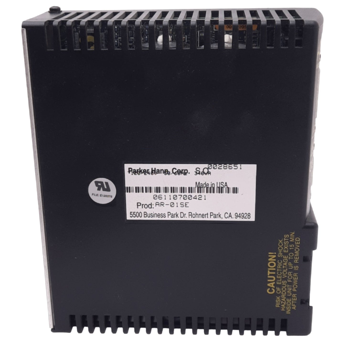 Used Parker AR-01SE Aries Single Axis Servo Drive, 170/340VDC 1A, RS-232, 120/240VAC