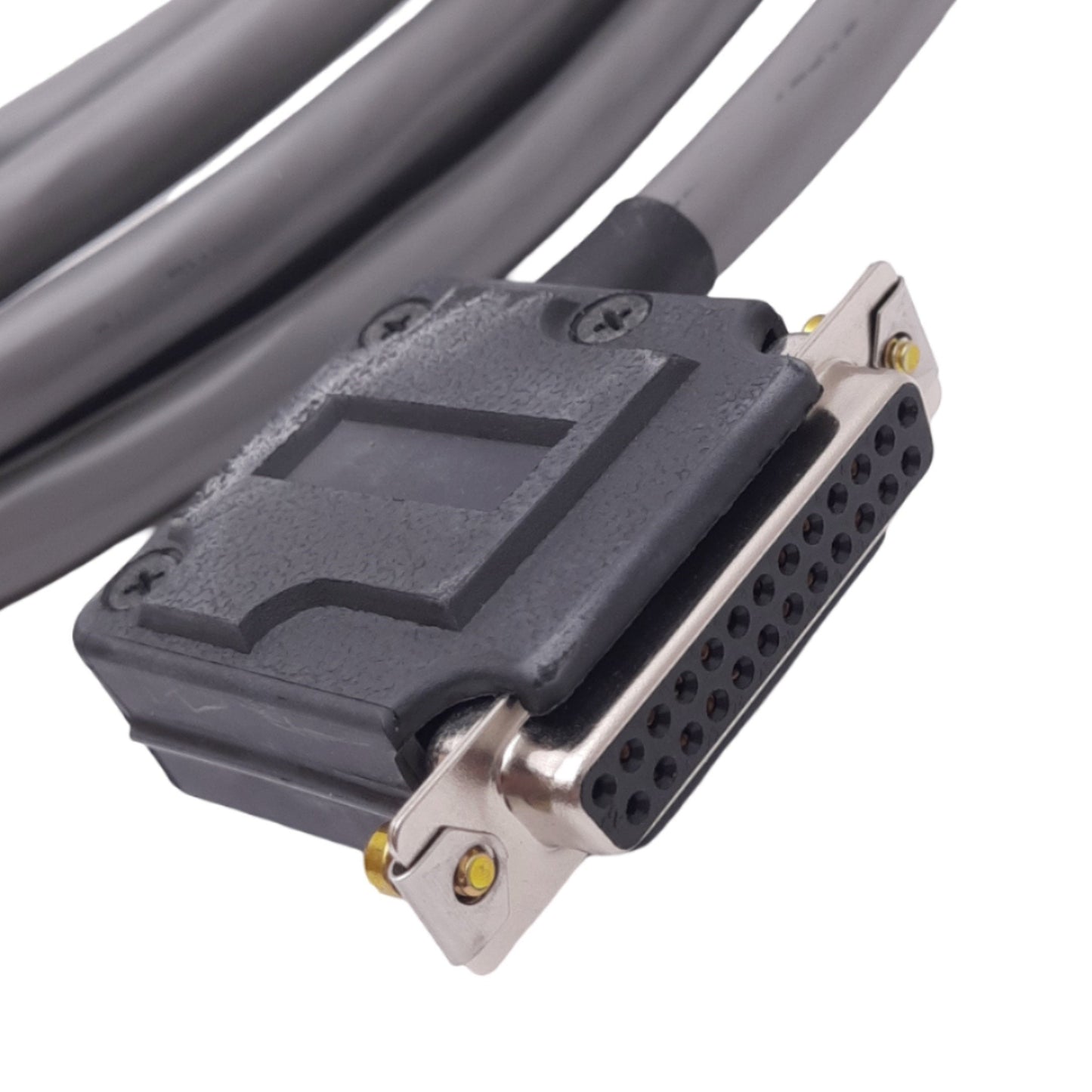 Used SMC VA971017A15 Shielded Cable, D-Sub 25-Pin 90° Female, 15ft Length