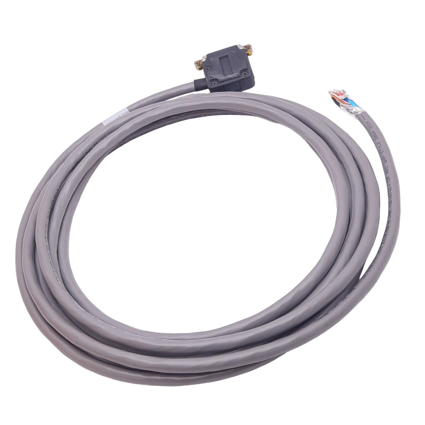 Used SMC VA971017A15 Shielded Cable, D-Sub 25-Pin 90° Female, 15ft Length