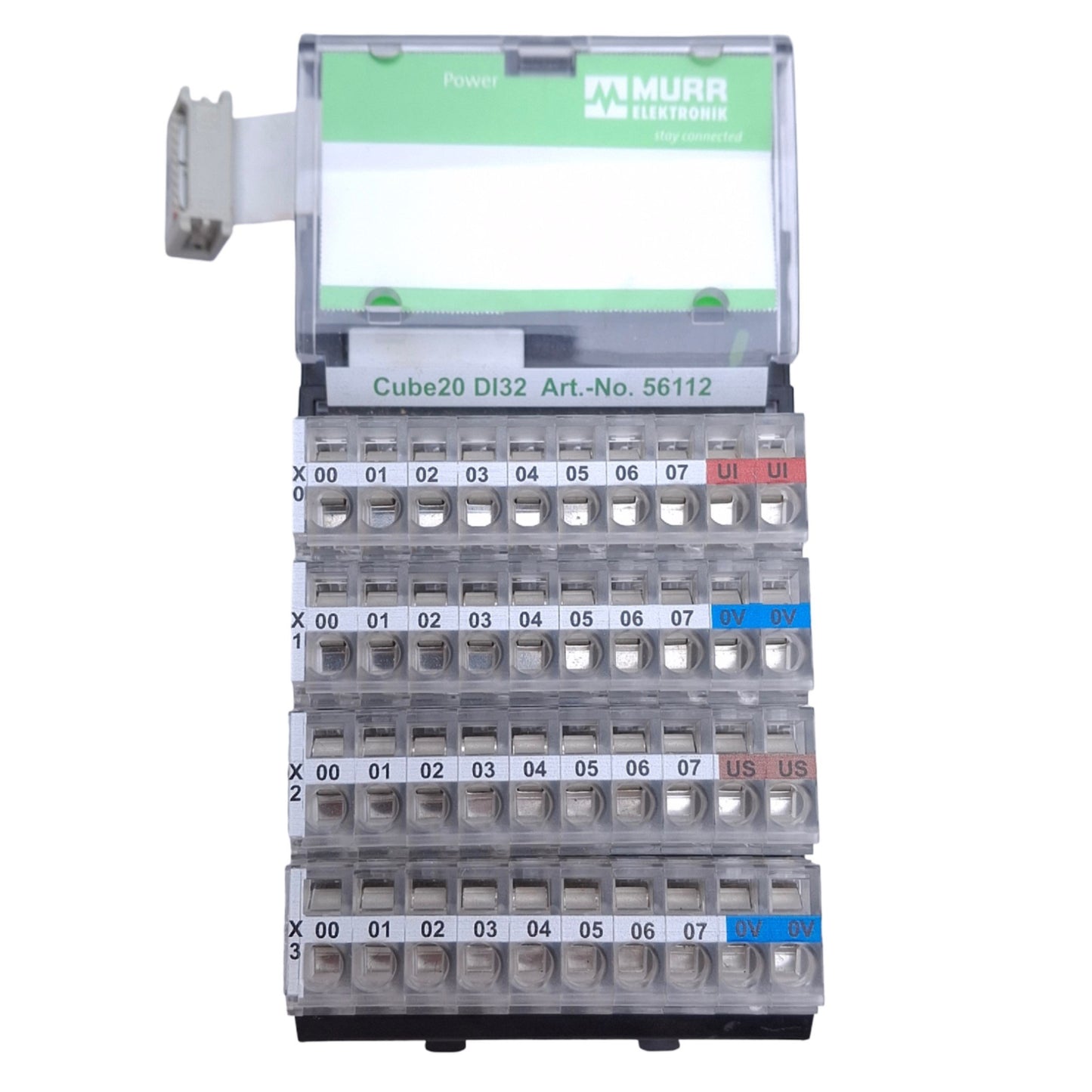 Used Murr Elektronik 56112 Cube20 Digital Input Module 24VDC, 25mA, PNP Input Type