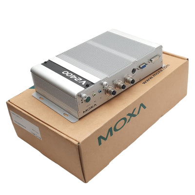 New Moxa V2406-T-XPE Embedded Computer, Intel Atom N270, 12-48VDC In, DVI-I/VGA USB