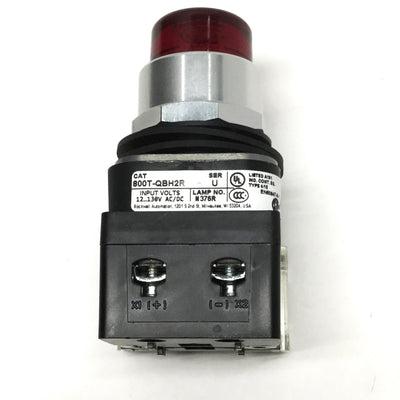 New – Open box Allen Bradley 800T-QBH2R LED Illuminated Pushbutton Switch Red, 12-130V, 1NO-1NC