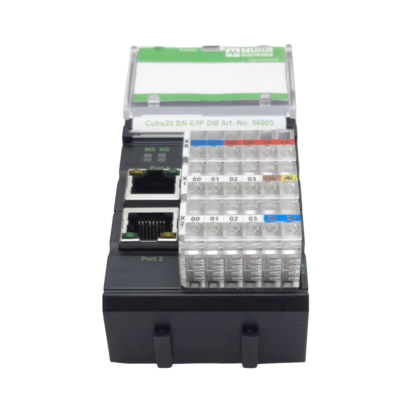 Used Murrelektronik 56005 Cube20 BN-E/IP DI8 Bus Node Ethernet-IP, 8-Input, 24VDC