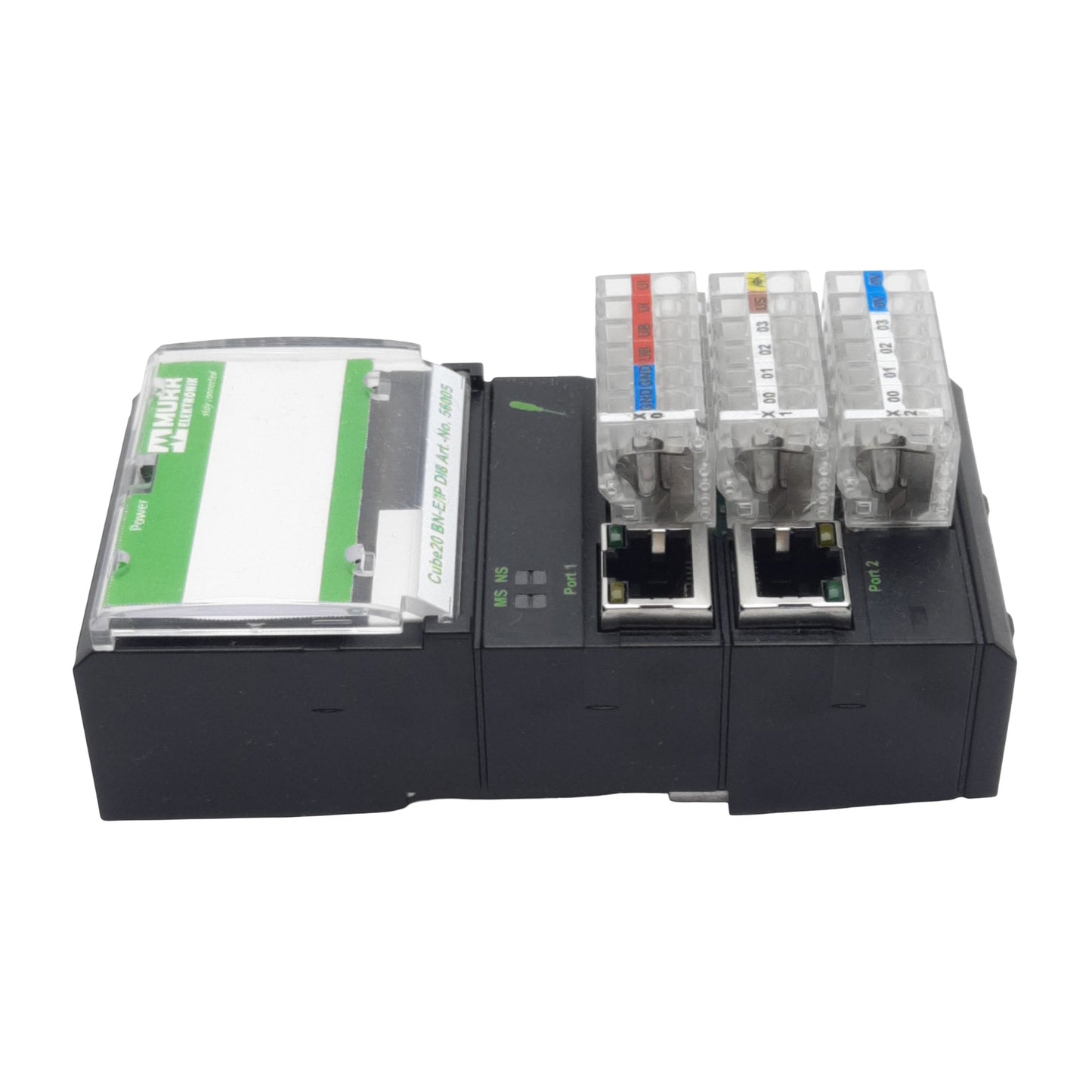 Used Murrelektronik 56005 Cube20 BN-E/IP DI8 Bus Node Ethernet-IP, 8-Input, 24VDC