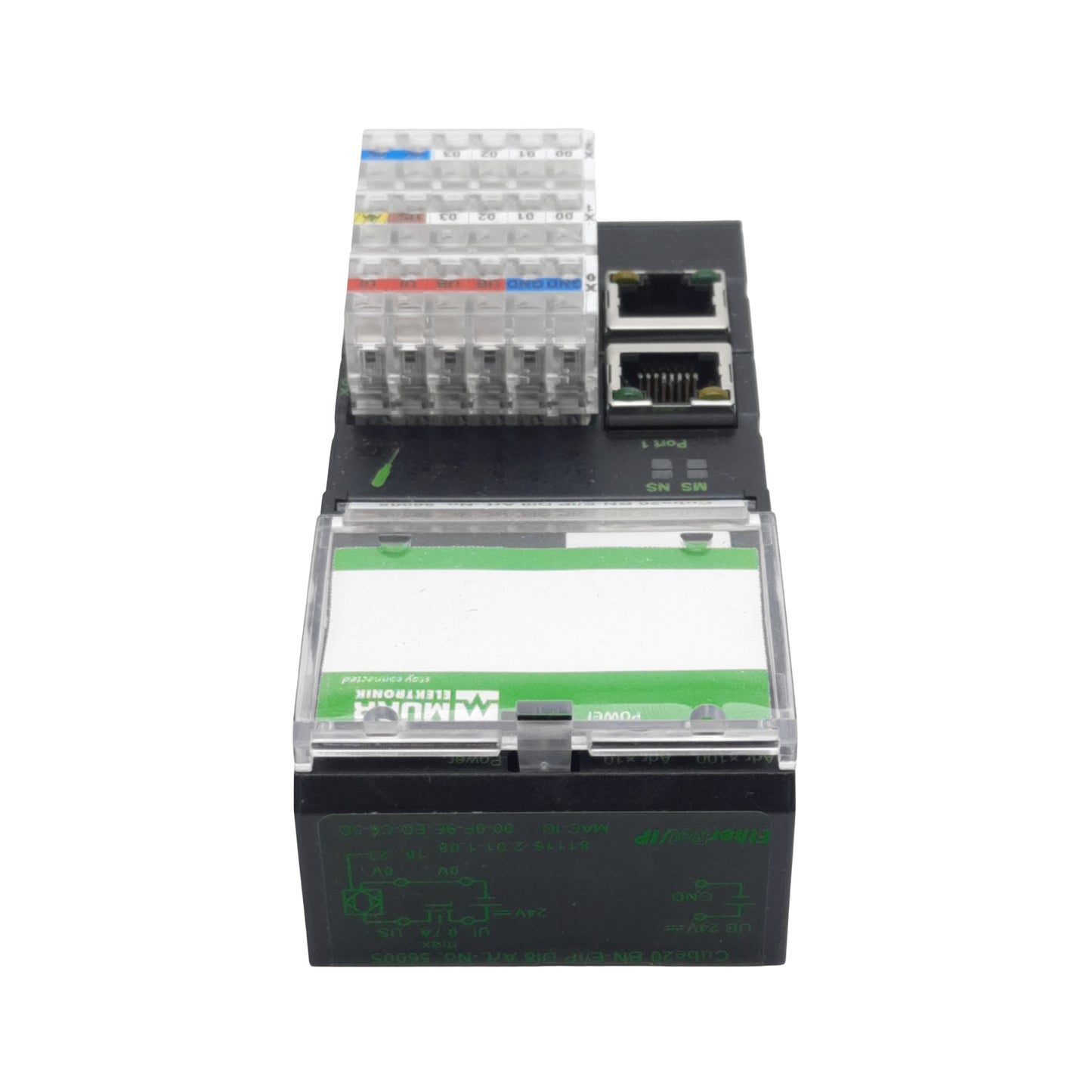 Used Murrelektronik 56005 Cube20 BN-E/IP DI8 Bus Node Ethernet-IP, 8-Input, 24VDC