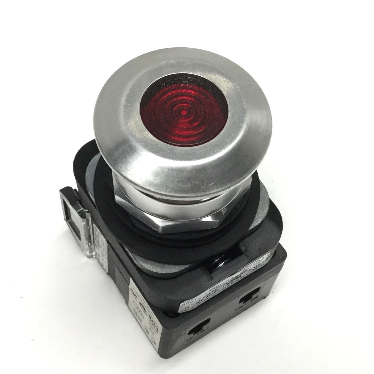 New – Open box Allen Bradley 800TC-FXQH2RA1 LED Illuminated Emergency E-Stop, Push/Pull 12-130V