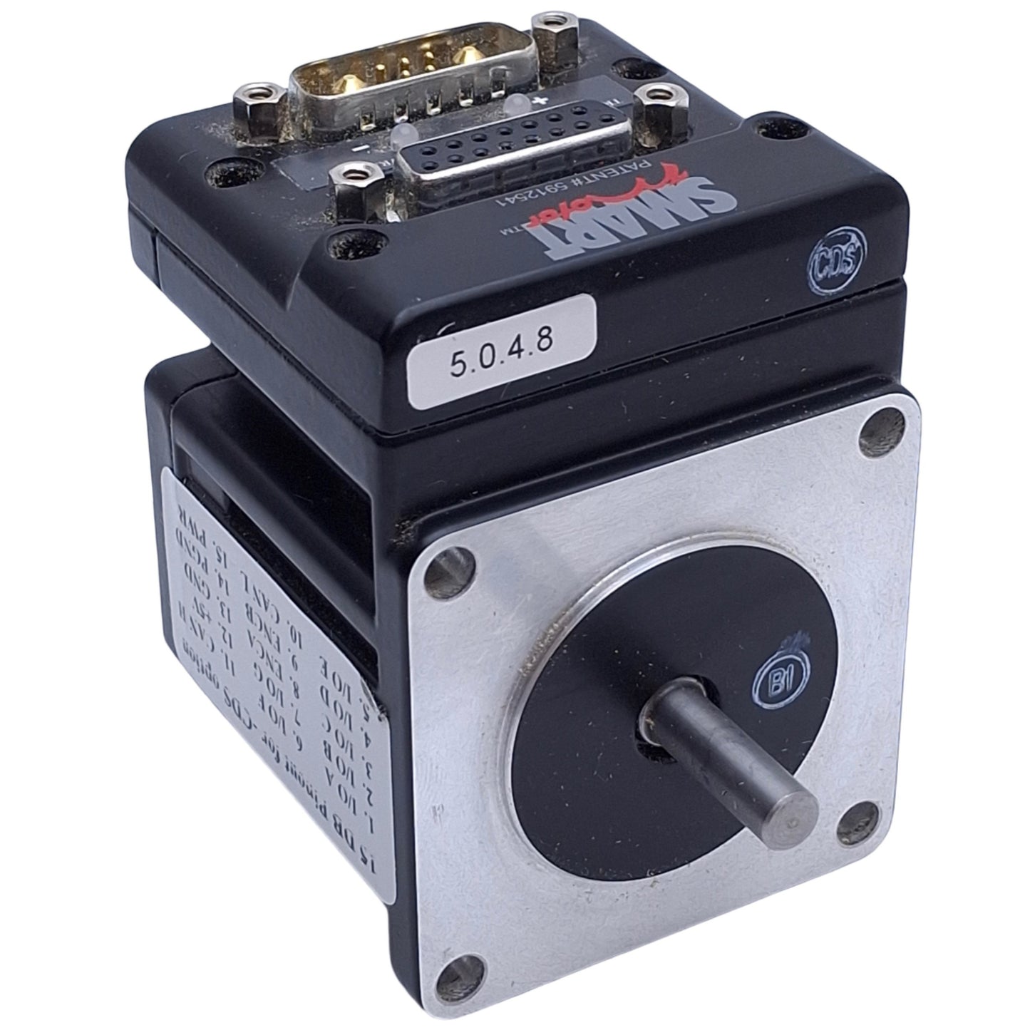 Used Moog Animatics SM23165D-CDS Class D-Style SmartMotor 48VDC, ø0.25in Shaft