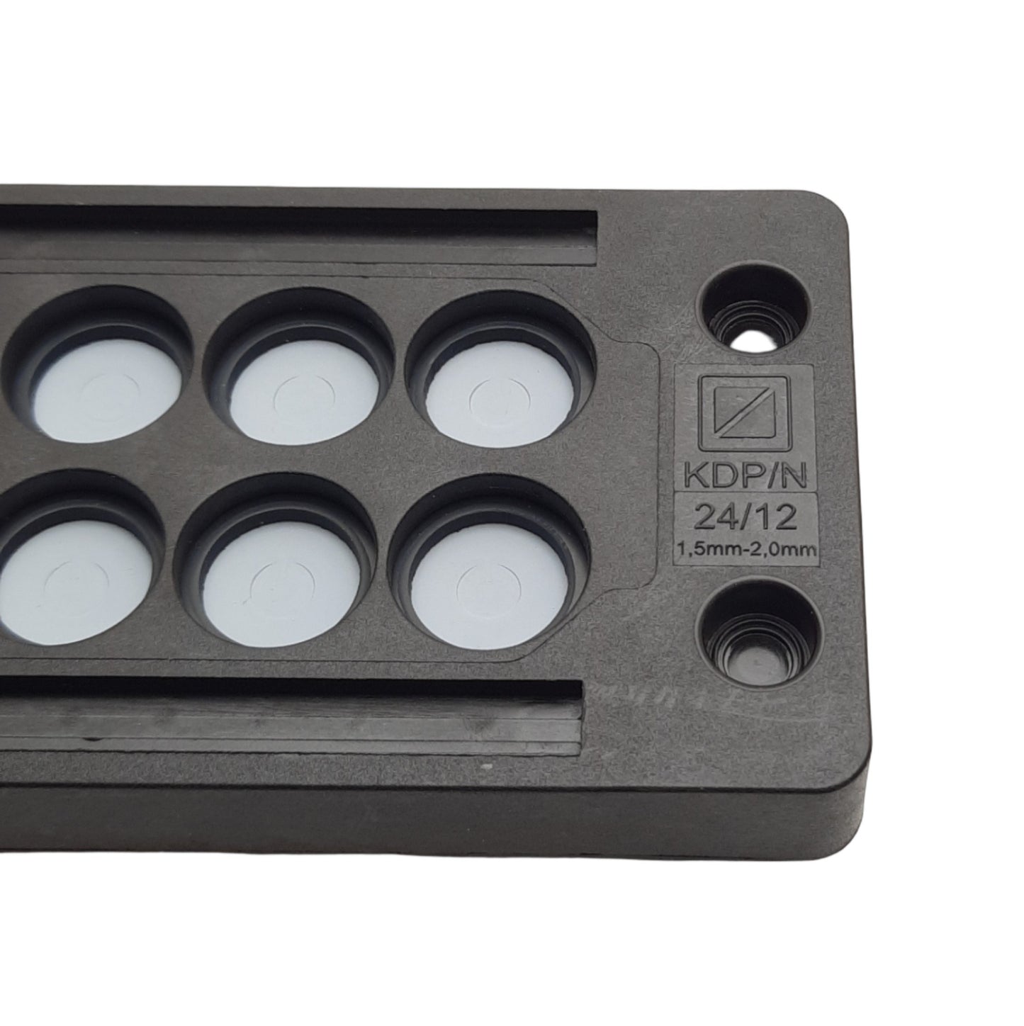 Used Murrplastik 87301120 KDP/N 24/12 Cable Entry Plate 4.4" x 1.4", *Rear Tab Broke*