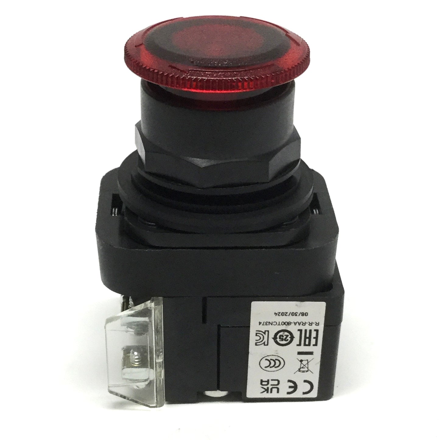 New – Open box Allen Bradley 800H-FRXTQH2RA1 LED Illuminated Emergency E-Stop Switch 12-130V