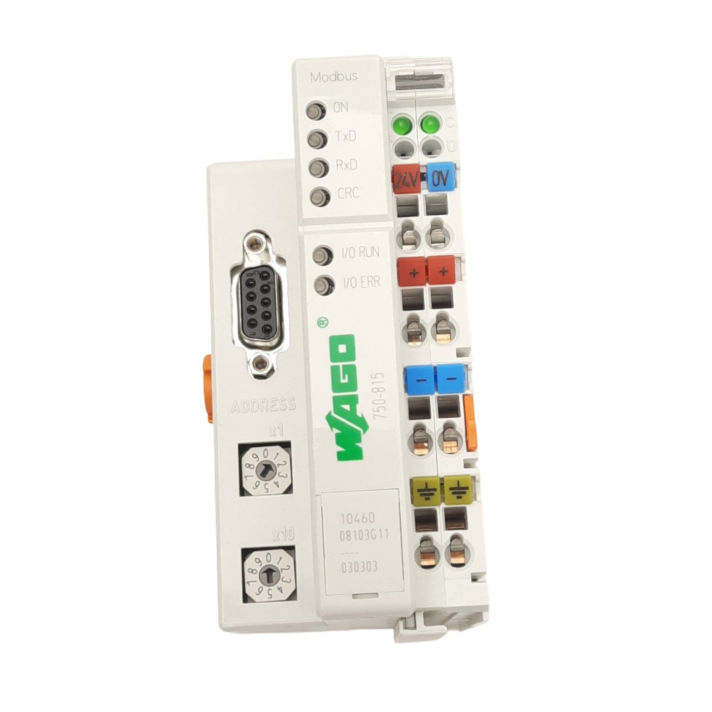 New Wago 750-815 Programmable Controller Modbus, 16-bit, RS485, 115.2kBd, 24VDC