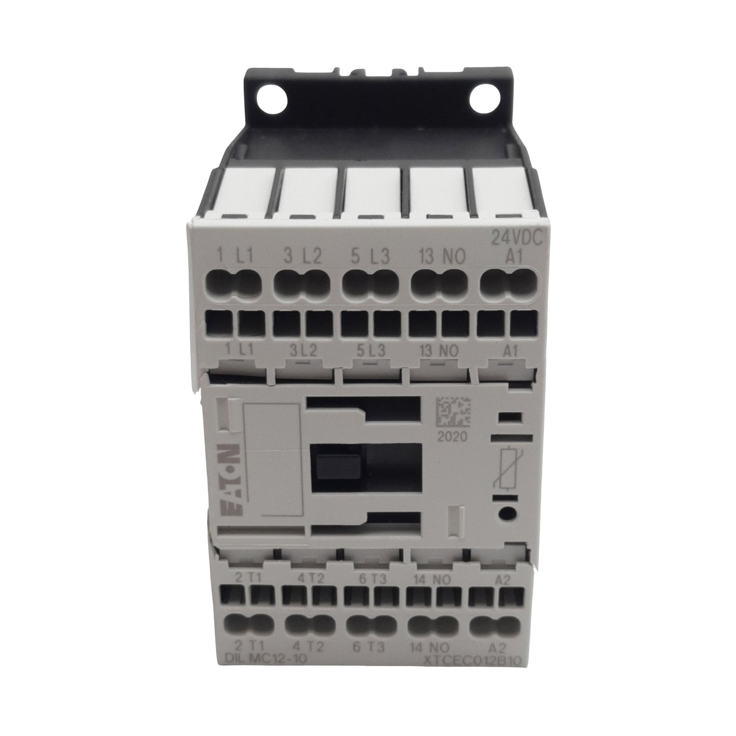 New – Open box Eaton XTCEC012B10TD Conatctor 3-Pole 1NO 20A 600VAC, 24VDC Coil *Cracked Casing*