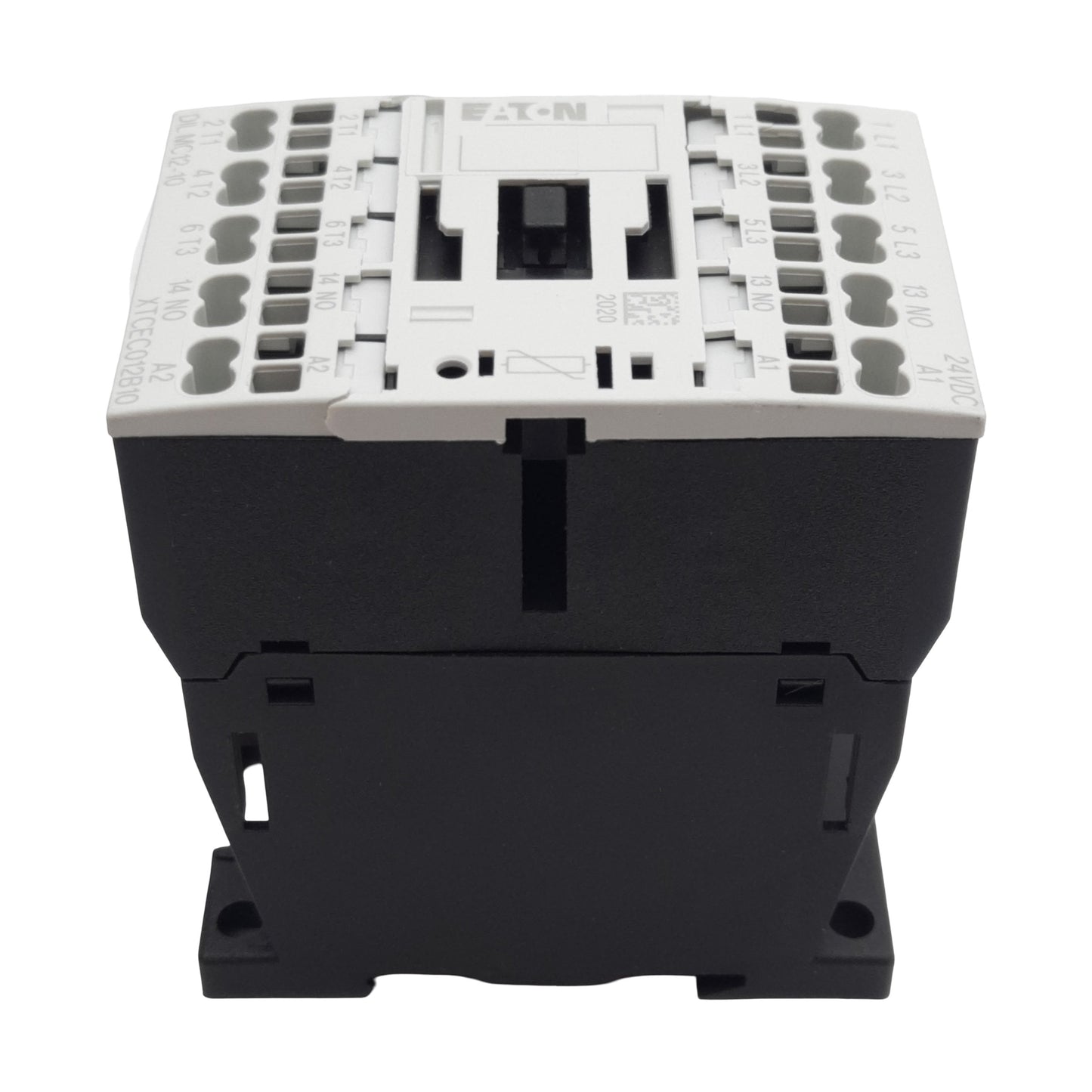 New – Open box Eaton XTCEC012B10TD Conatctor 3-Pole 1NO 20A 600VAC, 24VDC Coil *Cracked Casing*