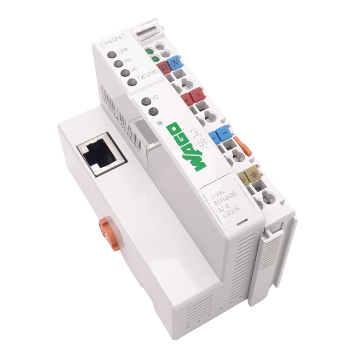 Used Wago 750-341 ETHERNET TCP/IP Fieldbus Coupler, 10/100MBit, RJ45, 24VDC