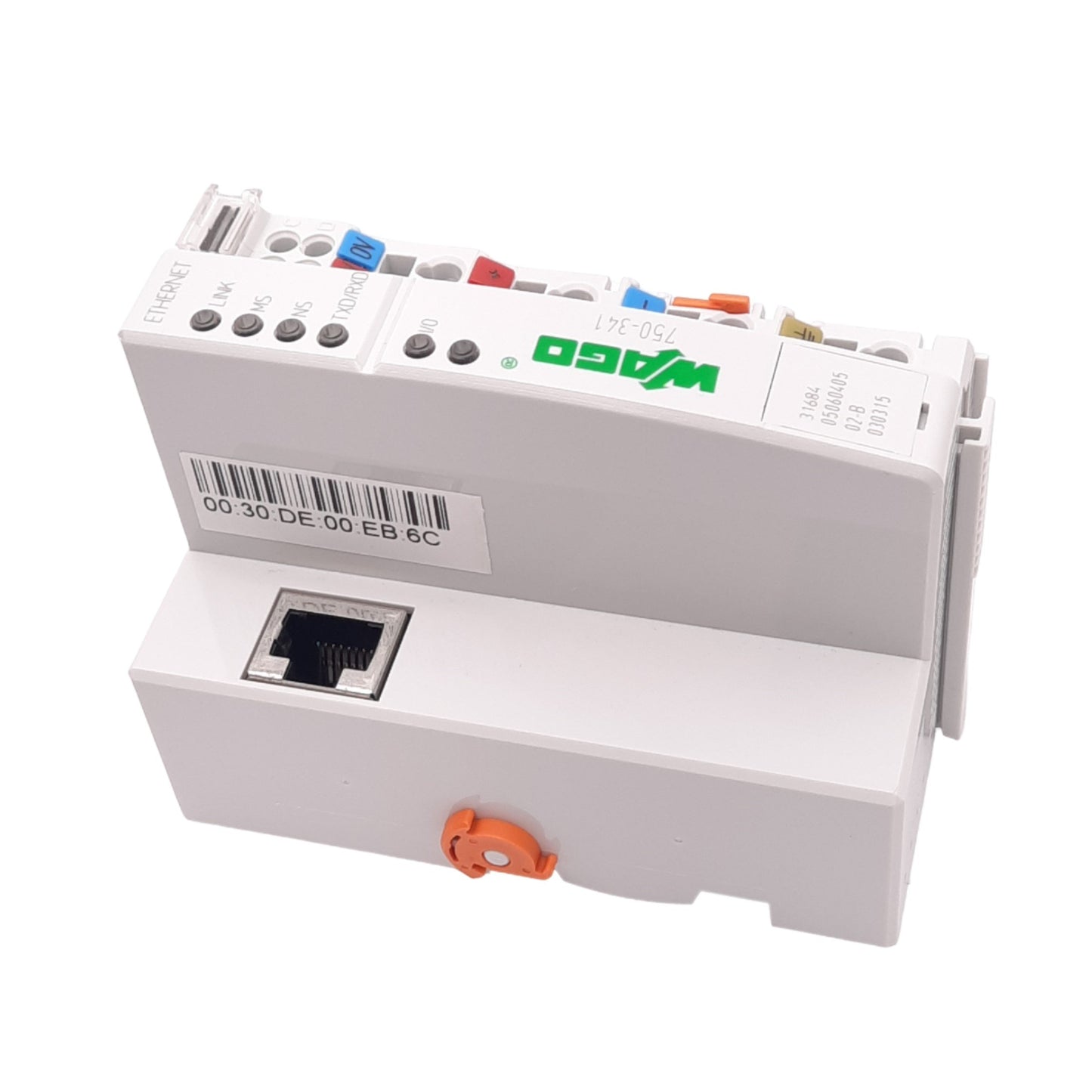 Used Wago 750-341 ETHERNET TCP/IP Fieldbus Coupler, 10/100MBit, RJ45, 24VDC