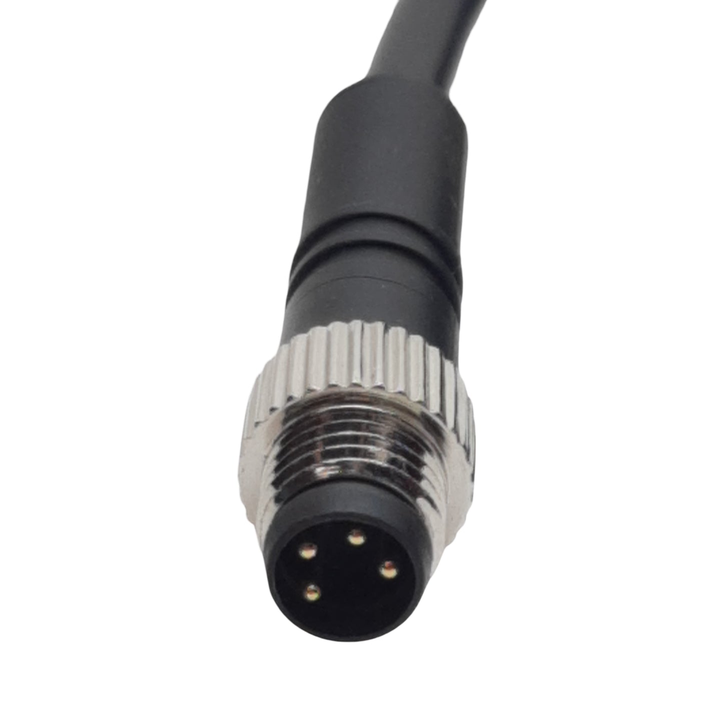 New Mencom NANTDC-4MFP-5M Cordset, 4-Pin M12 Female to 4-Pin M8 Male 60VAC/DC 4A, 5m