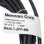 New Lot of 2 Mencom NAN-T-3FP-5M Cordset, 3-Pin M8 Female to Leads, 60VAC/VDC 3A, 5m