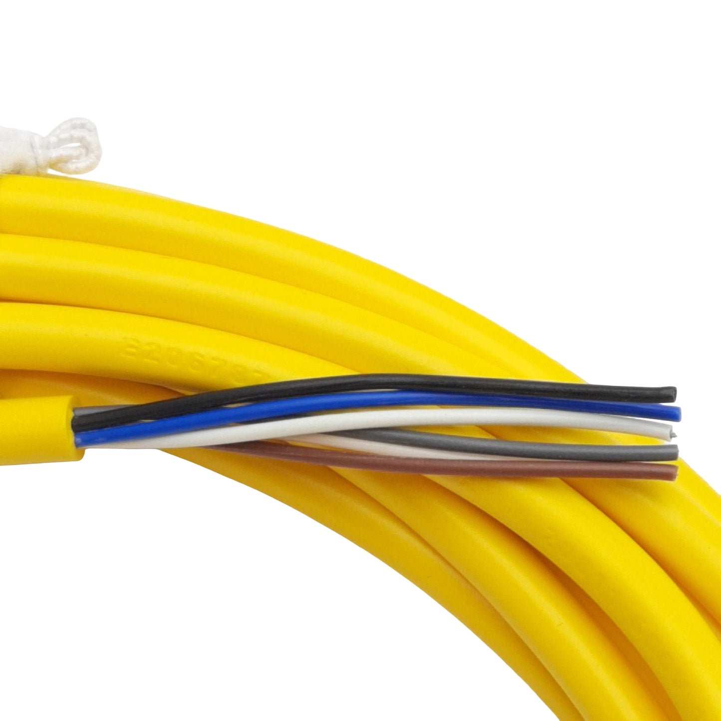 New Mencom MDC-5MP-5M Cordset, 5-Pin M12 Male to Flying Leads, 300VAC 4A, 5m