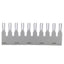 New – Open box Lot of 20 Wago 859-410 Push-In Type 10-Way Insulated Jumper Bar, Light-Gray, 18A