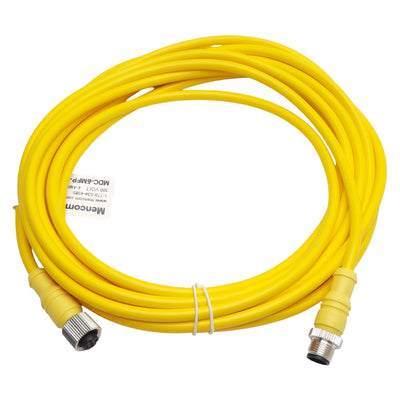 New Mencom MDC-5MFP-5M Cordset, 5-Pin M12 Male to 5-Pin M12 Female, 300VAC 4A, 5m
