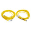Used Lot of 2 Mencom MDC-3MP-5M Cordset, 3-Pin M12 Male to Leads, 300VAC/VDC 4A, 5m