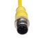 Used Lot of 2 Mencom MDC-3MP-5M Cordset, 3-Pin M12 Male to Leads, 300VAC/VDC 4A, 5m