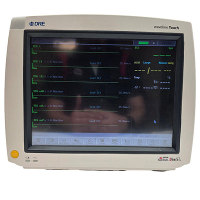 Used Avante DRE Waveline Touch Patient Monitor 12.1" Screen, 8-Channel, 100-240VAC