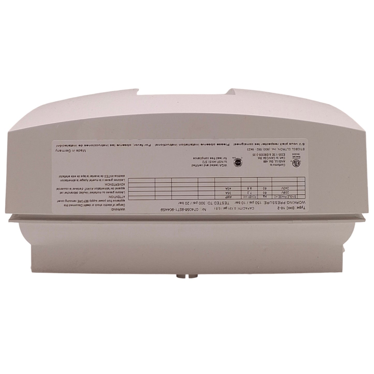 New Stiebel Eltron DHC 10-2 Tankless Electric Water Heater 208V @ 35A,240V @ 40A