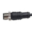 Used Mencom MDNT-3MFP-5M Cordset, 3-Pin M12 Male to 3-Pin M8 Female, 60VAC/VDC 3A, 5m