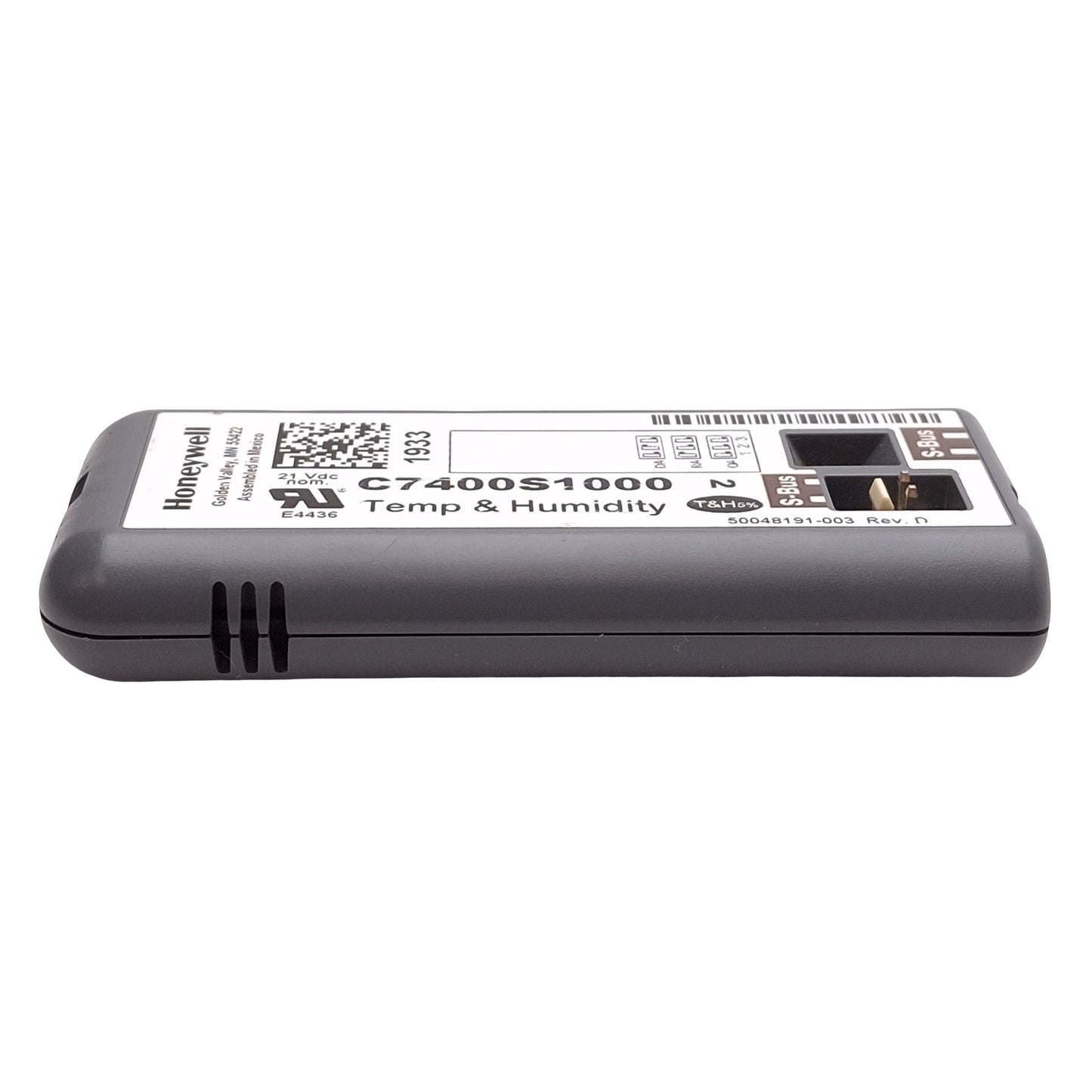 Used Honeywell C7400S1000 Analog Enthalpy Sensor, ±1°F @ 20-100°F, ±5% @ 11-89% RH