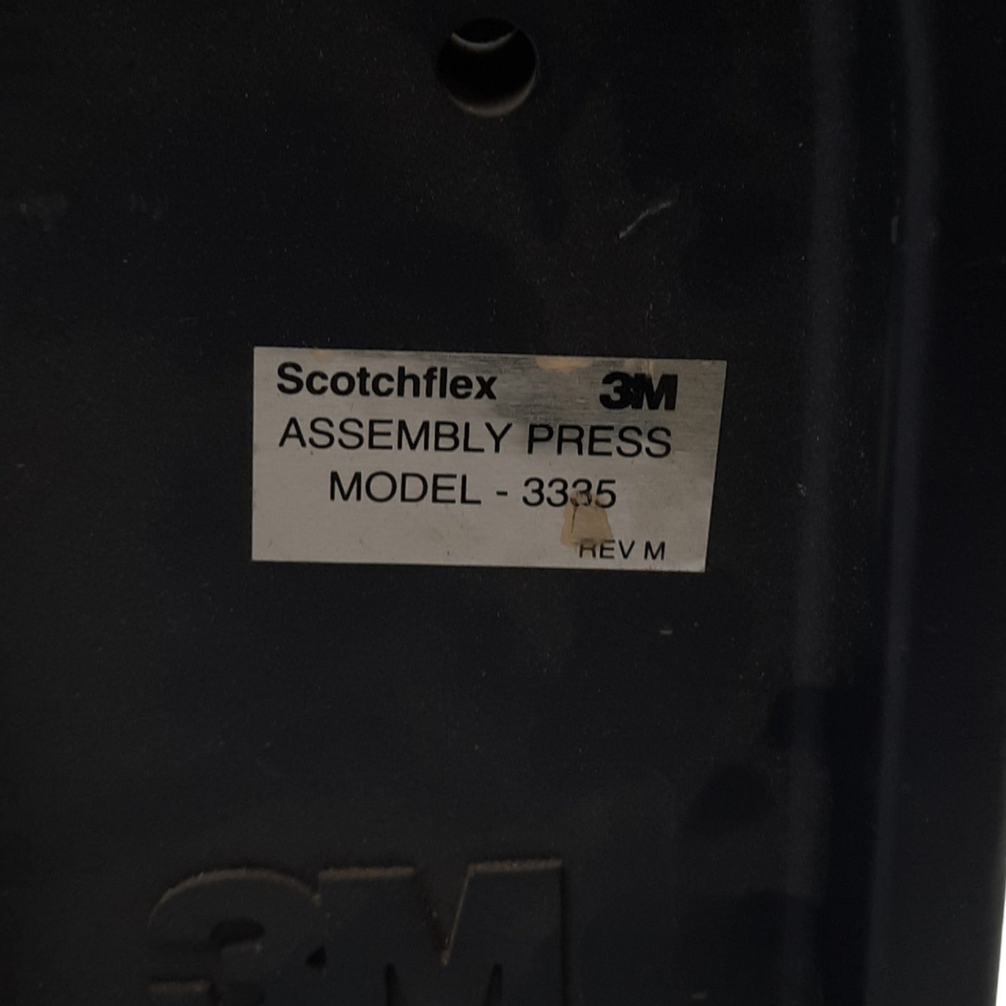 Used 3M Model 3335 ScotchFlex Assembly Press For Flat Ribbon Connectors, Manual