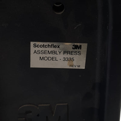 Used 3M Model 3335 ScotchFlex Assembly Press For Flat Ribbon Connectors, Manual