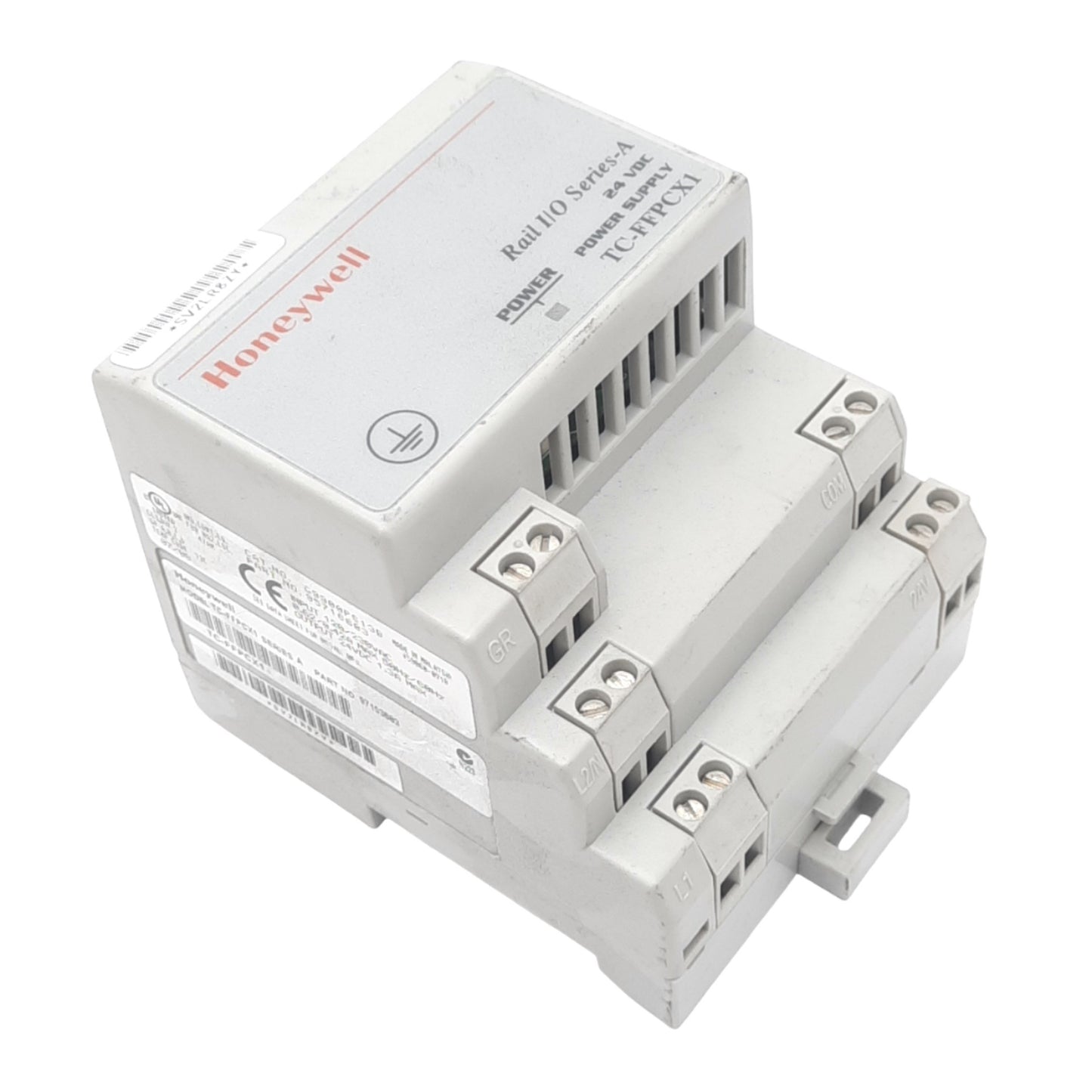 Used Honeywell TC-FFPCX1 Power Supply, 120/230VAC In, 24VDC 1.3A Out, DIN Rail