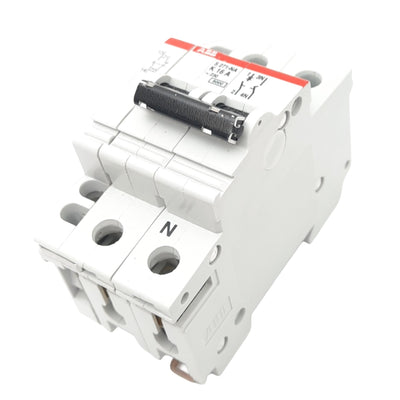 Used ABB S271-NA K16A Circuit Breaker, 2-Pole, 16A, 277/480VAC Max, DIN Rail