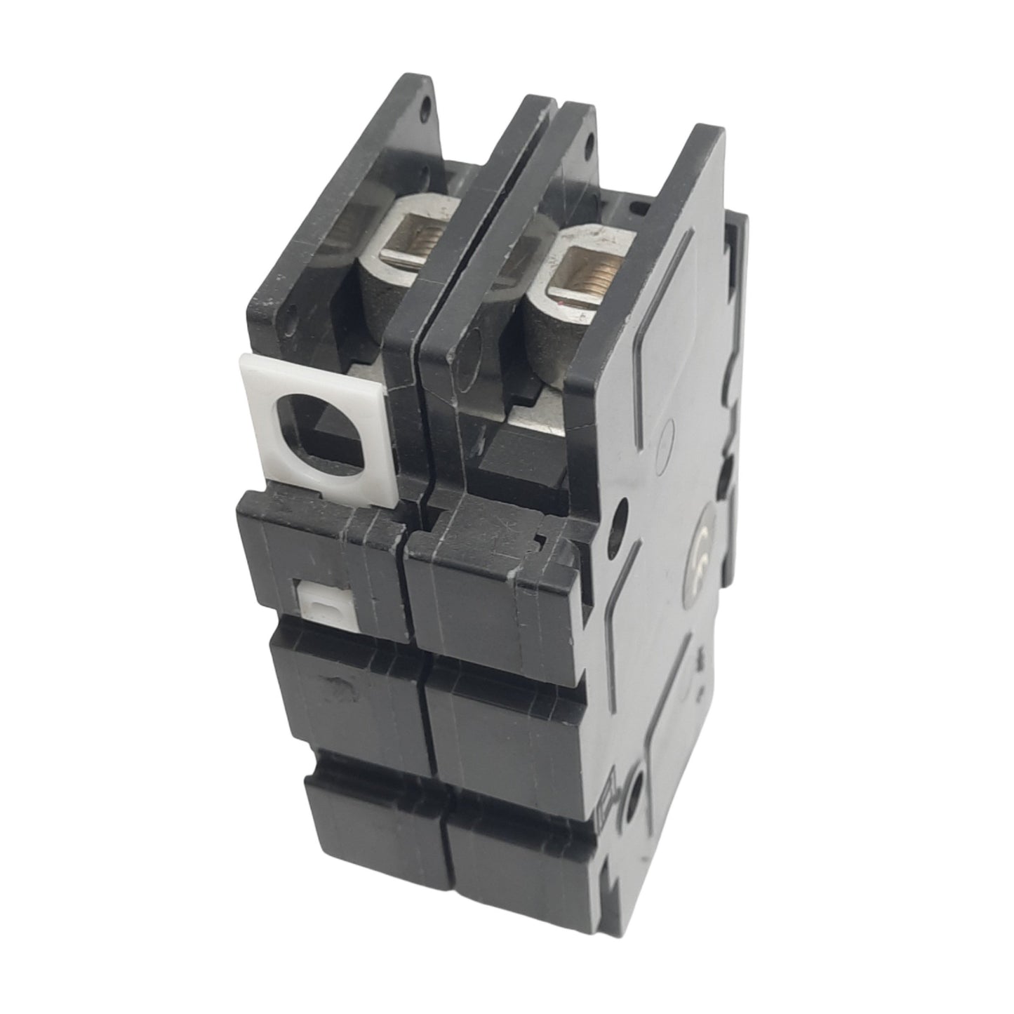 Used Square D QOU210 Circuit Breaker, 2-Pole, 10A, 120/240VAC Max, DIN Rail