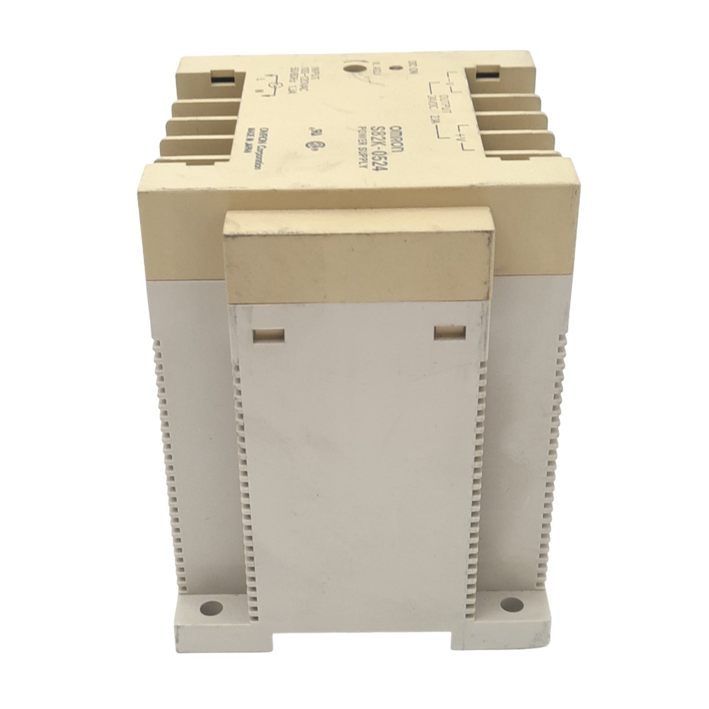 Used Omron S82K-0524 Power Supply, 100-120VAC 1.3A In, 24VDC 2.1A Out, 50W Max