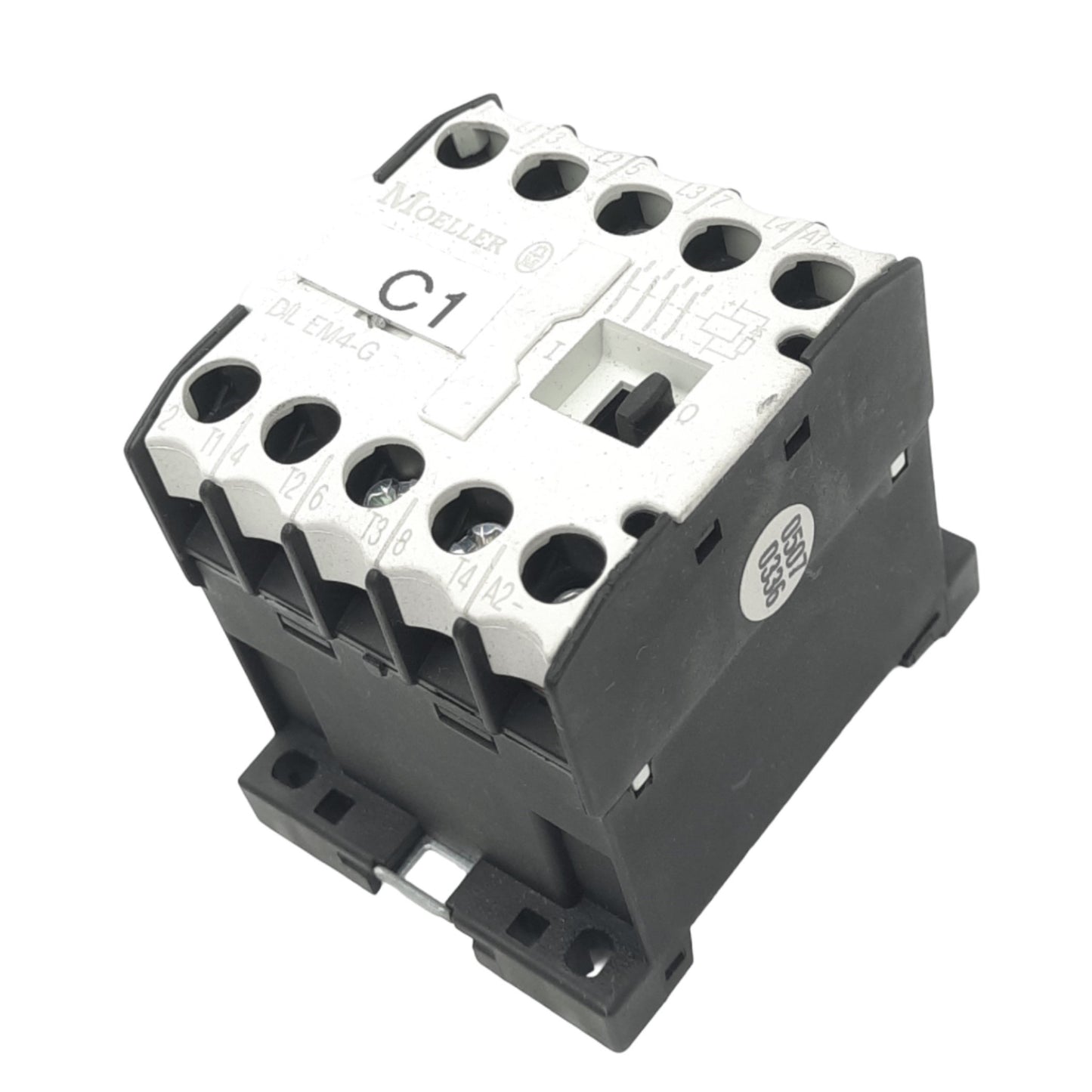 Used Moeller DIL EM4-G Contactor Relay, 4PST-NO, 24VDC In, 690VAC 22A Max, DIN Rail