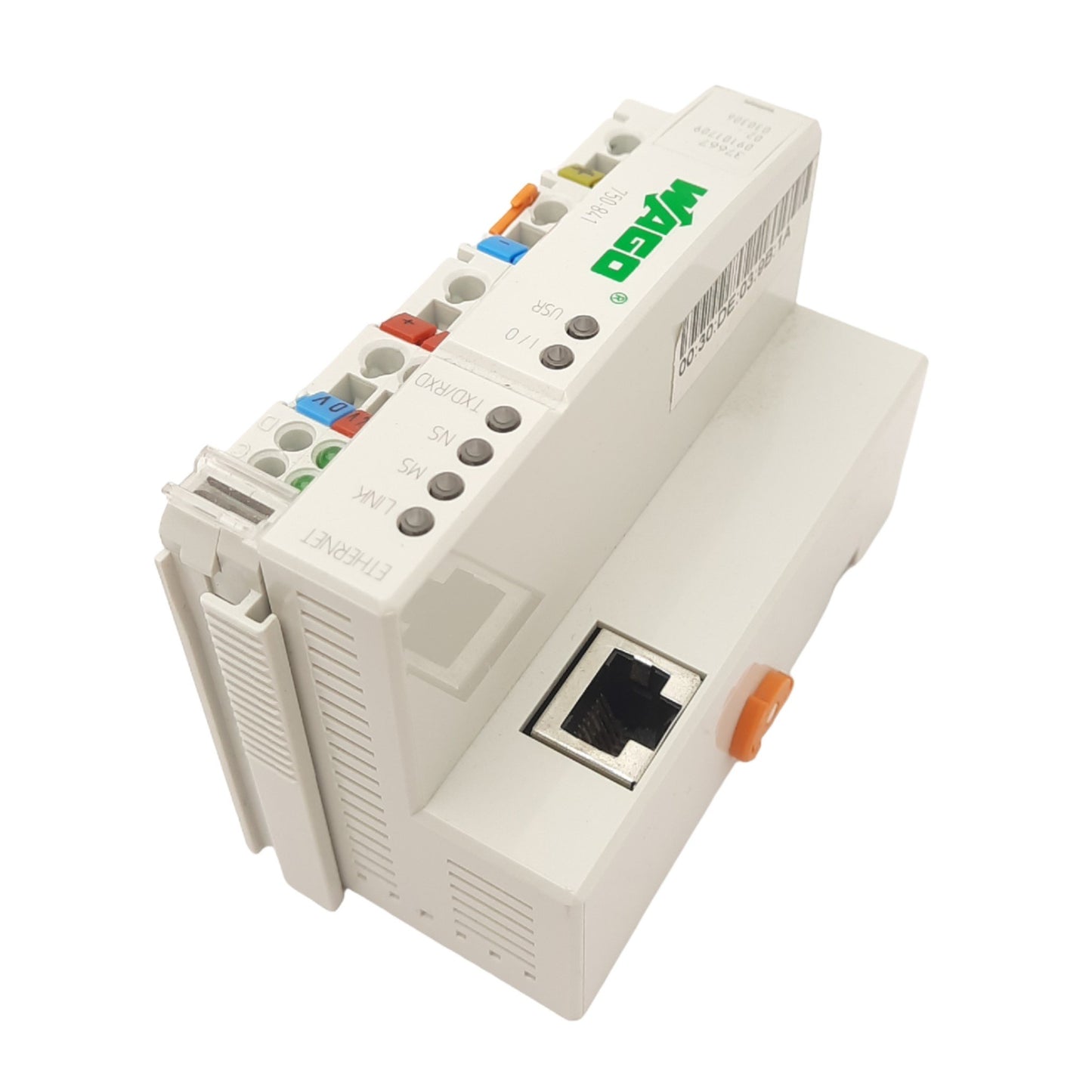 Used Wago 750-841 Programmable Fieldbus Controller, RJ-45, Ethernet 10/100Mbit, 24VDC