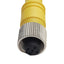 Used Mencom MDC-4MFP-5M Cordset, 4-Pin M12 Male to Female 300VAC/VDC 4A, 5m