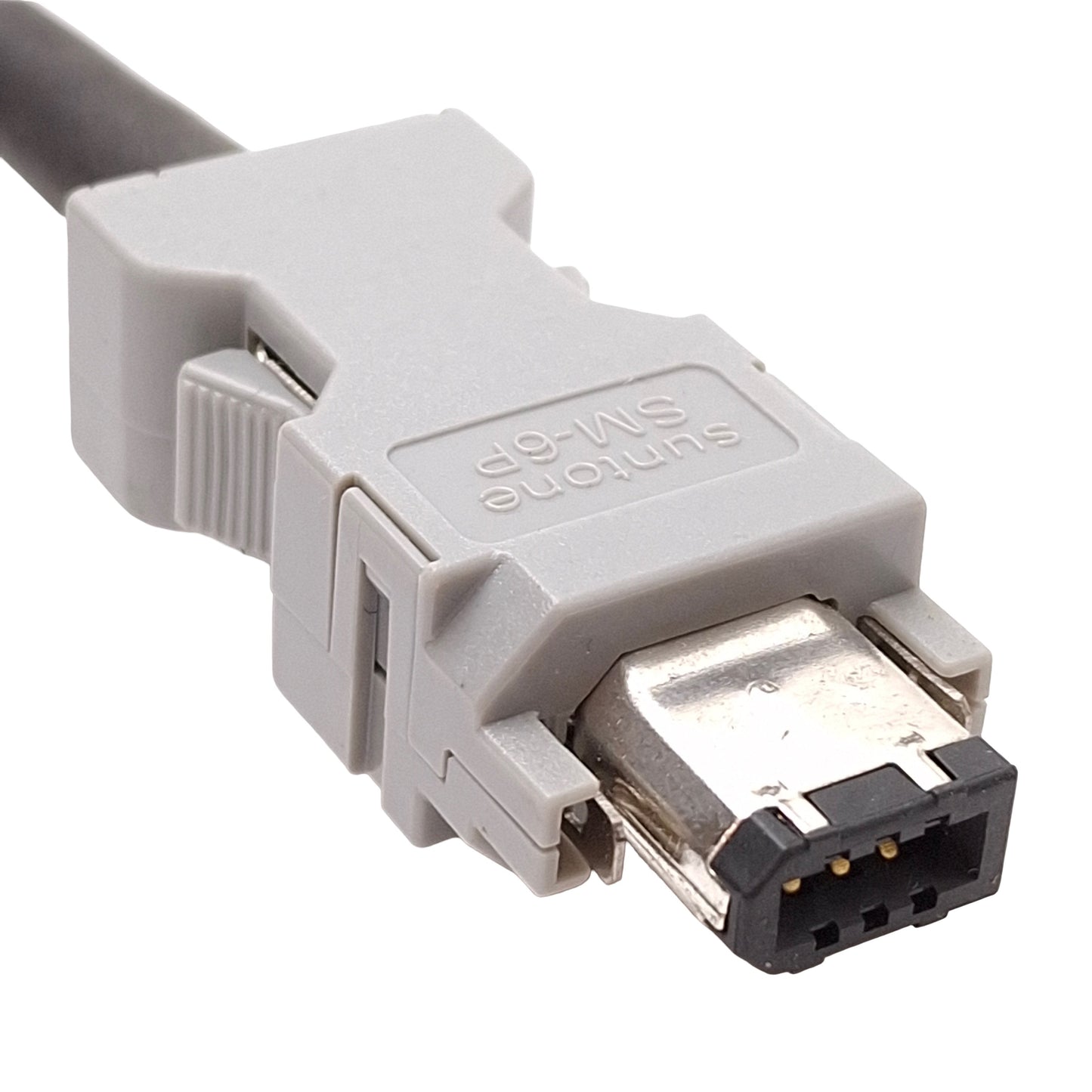 Used Yaskawa JZSP-CMP00-02.5 Servo Motor Encoder Cable IEEE 1394 Male to Female 2.5m