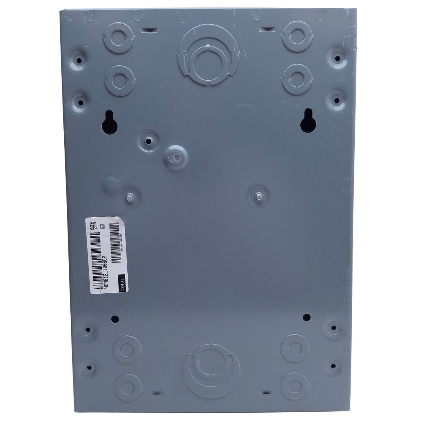 Used Square D HOM612L100 Load Center 120/240VAC, 100A, 1 Phase, 6 Spaces, NEMA 1