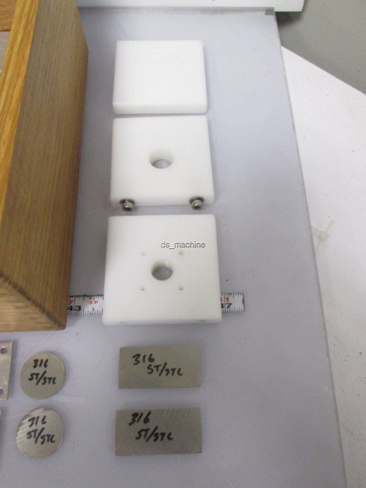 Used High Precision Proximity Switch Testing Rig with Various Metal Samples and Case