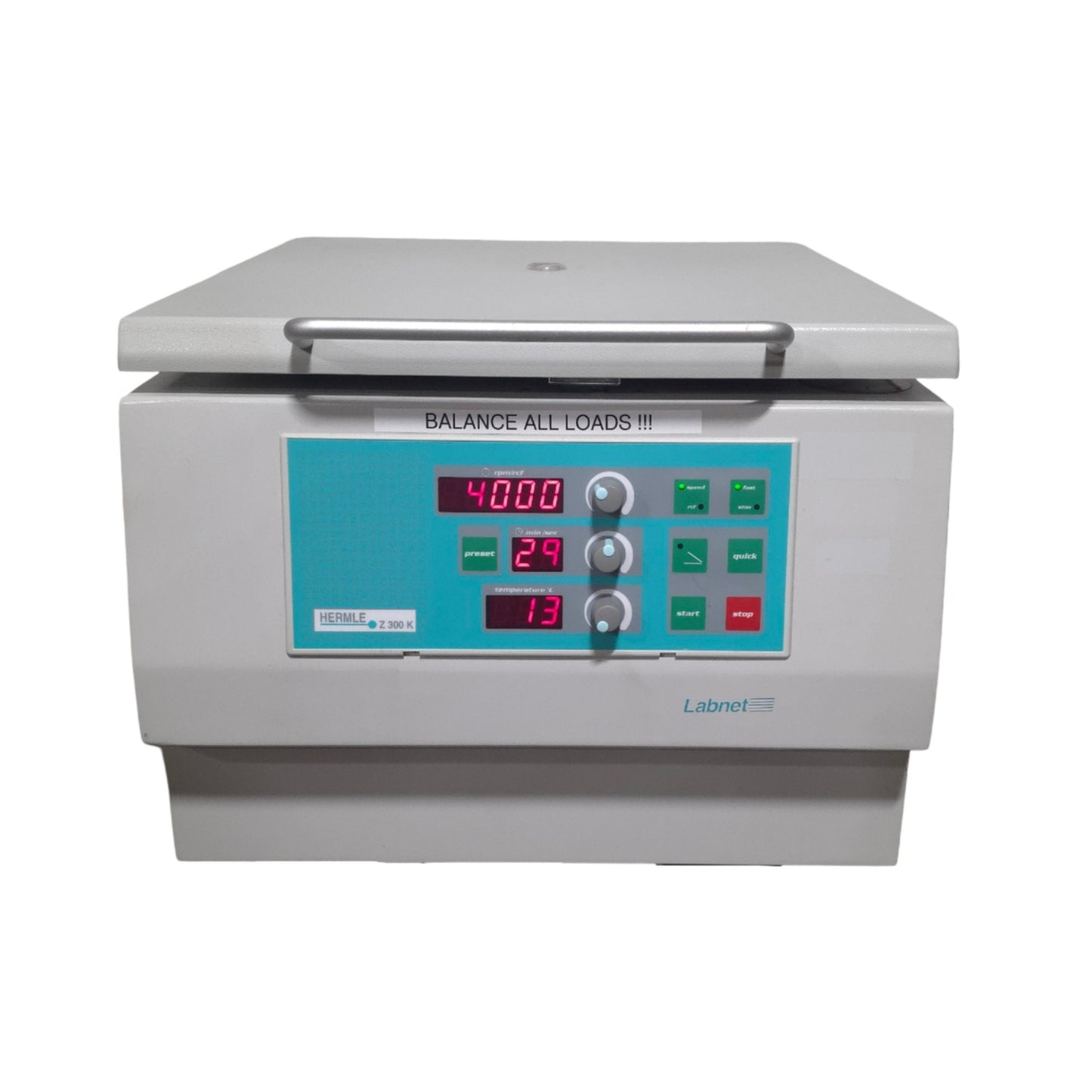 Used Hermle Z 300 K Refrigerated Benchtop Centrifuge With 220.72 V04 Rotor, 120VAC